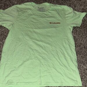 Columbia Green Short Sleeve Tee Relaxed Fit